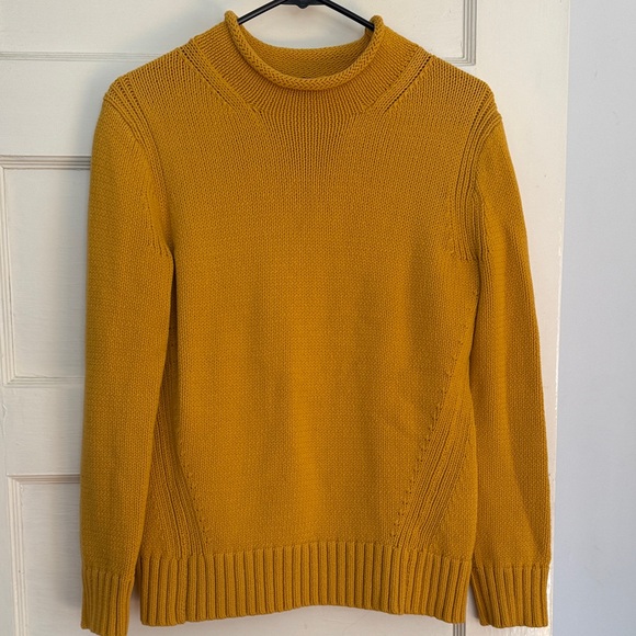 J. Crew Sweaters - JCrew Mustard Yellow Mock Neck Women's Sweater